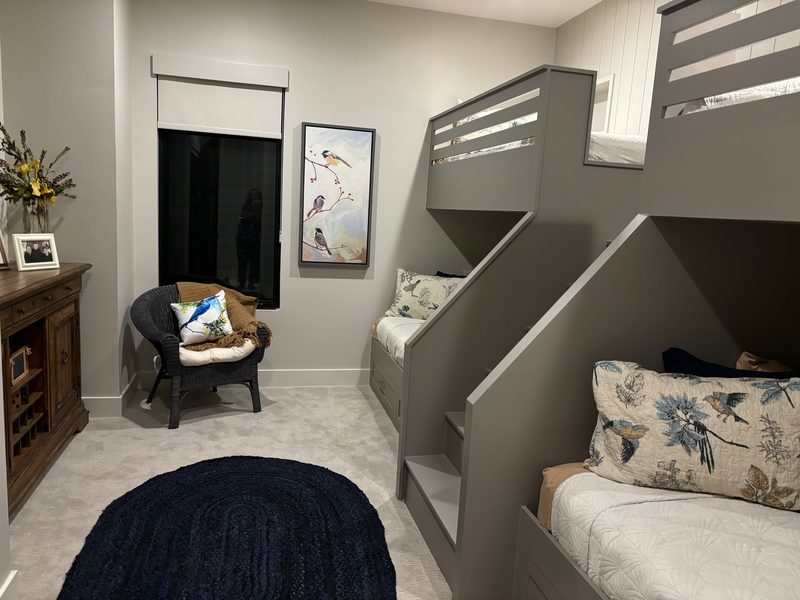 Custom built-in quad bunk beds